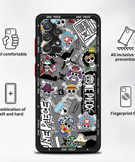 O-neS P-ieceS ZoroS Logo Case for Samsung Galaxy A34 A36 A14 A23 A53 A52S A54 A73 A33 A35 A72 A16 A15 A56 A55 A17 A52 Phone