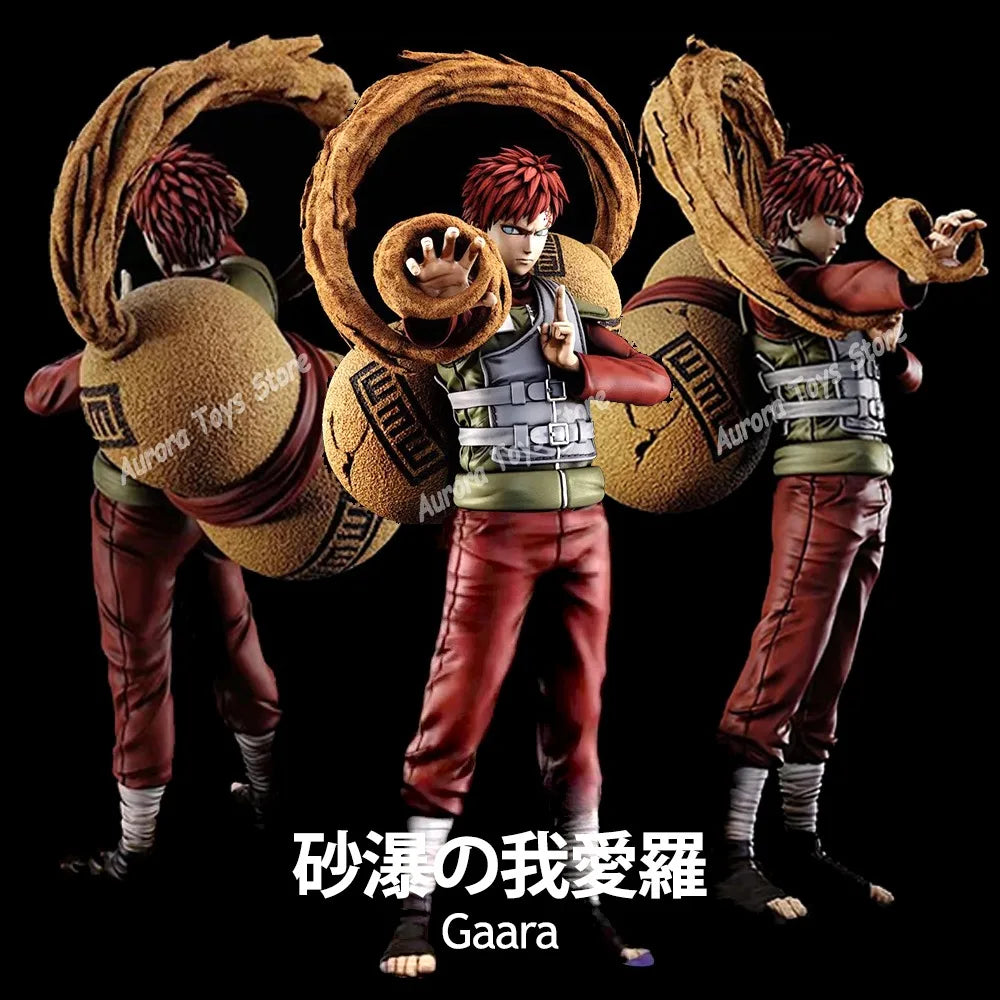 25-27cm Naruto Anime Figure Gaara Action Figures PVC Statue Collection Model Toys Desk Decor Birthday