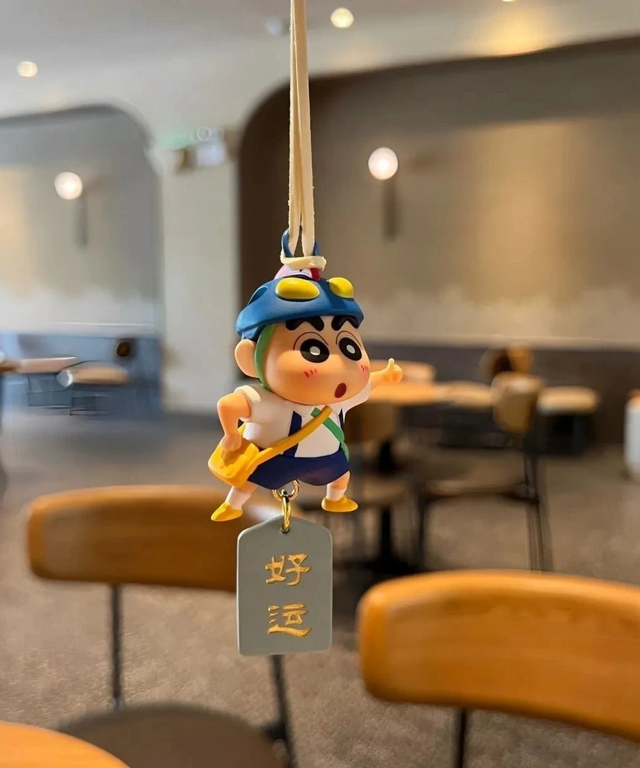 Anime Series Crayon Shin chan Cute Car Hanging Accessories Creative Gifts Safe Accessories Can Give to Friends