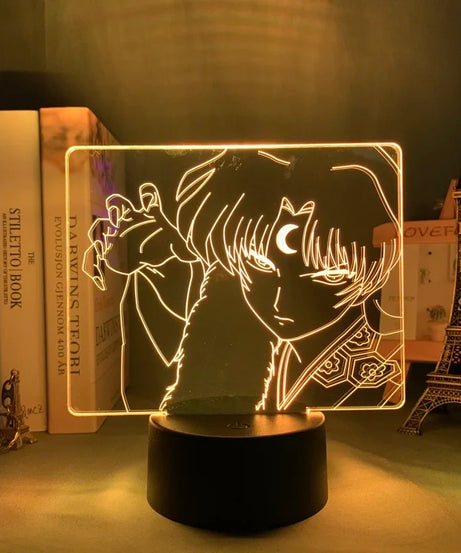 3D Led Nightlight Anime Inuyasha for Child Bedroom Decor Lighting Birthday Gift