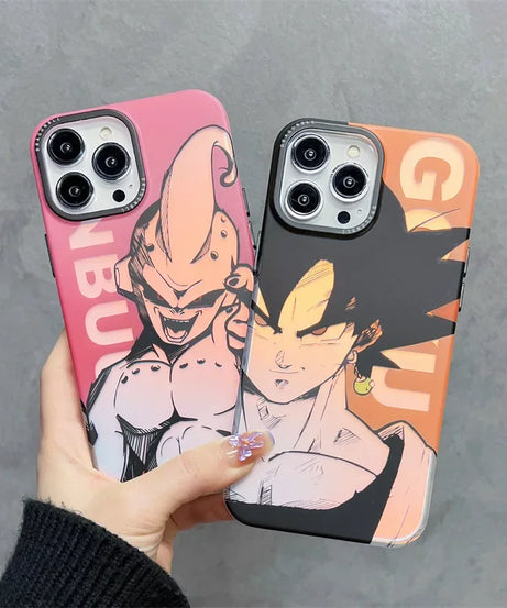 Dragon Ball Goku Phones Cases for IPhone 14 Pro Max Plus 11 12 13 Anime Super Saiyan Creative Shockproof Frosted Cover