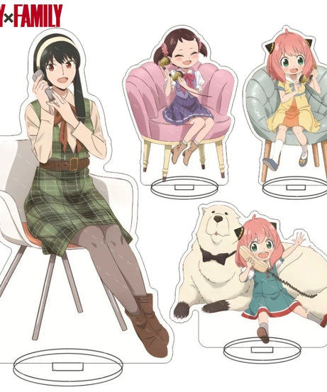 New Hot Anime Spy X Family Acrylic Stand Model Figure Cosplay Plate Holder Topper Birthday Fans Christmas Desk Decor Plate Gift