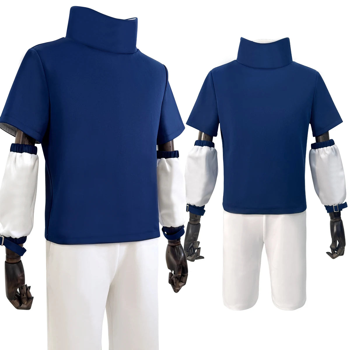 Sasuke Uchiha Cosplay Outfit – Adult Naruto Costume Set (Top & Shorts)