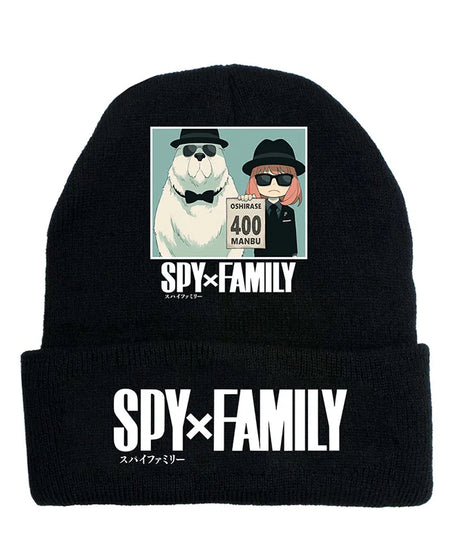 New Spy×Family Peripherals for Men and Women New Personalized Creative Letter Printing Soft, Comfortable and Warm Knitted Hats