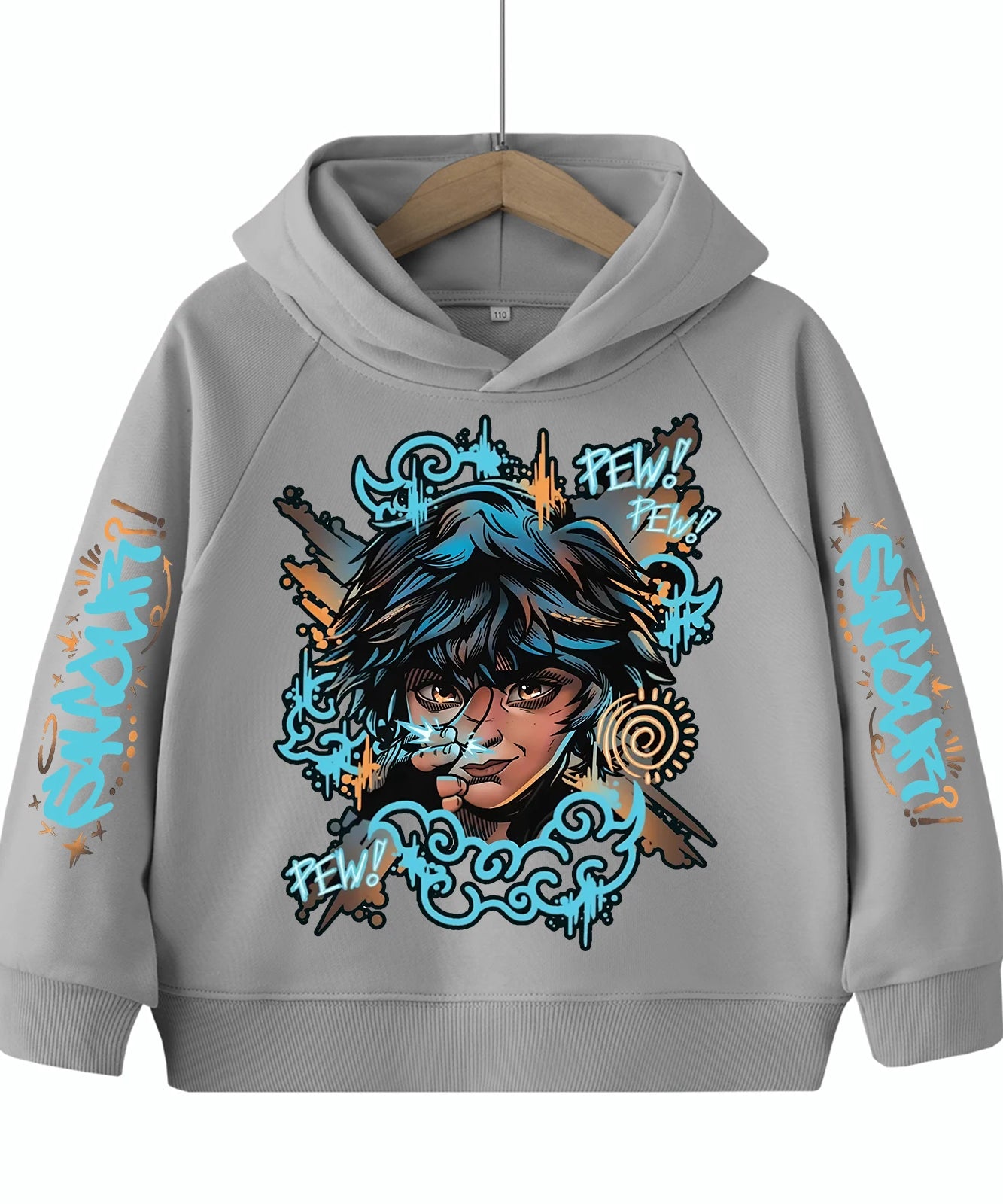 Arcane-Isha Anime Children's-Hoodie Harajuku Hip Hop Pullover Tops Sweatshirt