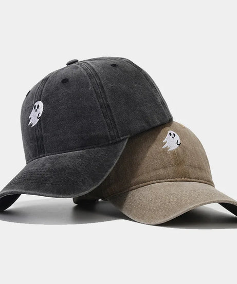 Four Seasons Cotton Ghost Embroidery Casquette Baseball Cap Adjustable Outdoor Snapback Hats for Men and Women 201