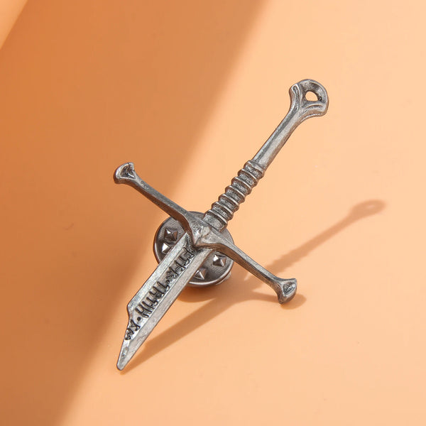 Lord of the Rings Narsil Broken Sword Pin — Metal Brooch