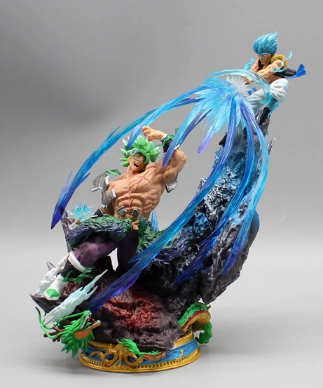 20cm Dragon Ball Broly Anime Figures Broly Vs Gogeta Figurine Model Pvc Statue Doll Collection Toy Decoration Christmas Toy Gift