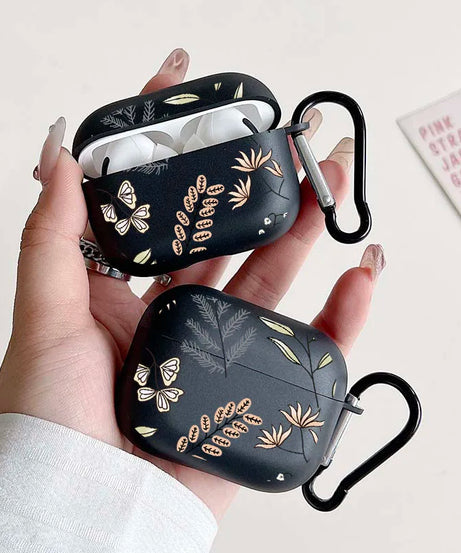 Anime Leaves Pattern Earphones Case for Airpods 1/2 4 3 for Airpod Pro and Pro 2 Protective Cover Gift for Lover Family Friends