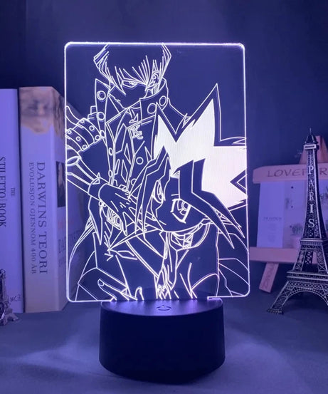 Anime Action Figure Led Night Light Manga Yu Gi Oh Dark Magician Girl for Kid Bedroom Decor Lamp Kawaii Room Decor Light