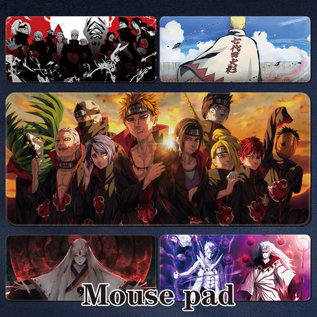 Naruto Anime Gaming Mouse Pad – XL Desk Mat with Keyboard Support