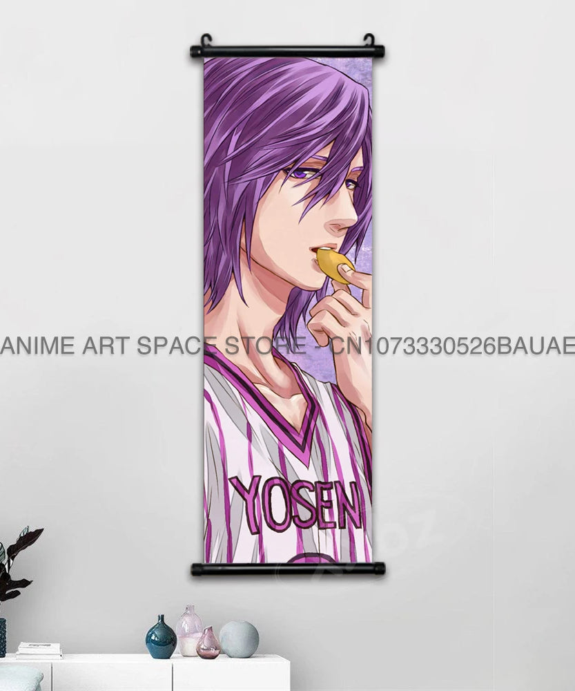 Kuroko no Basket Wall Scroll – Tetsuya Kuroko Anime Canvas Poster