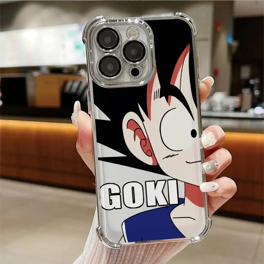 Dragon Ball Anime Phone Case – Cute Cartoon Soft Shell for iPhone 11–16 Pro Max
