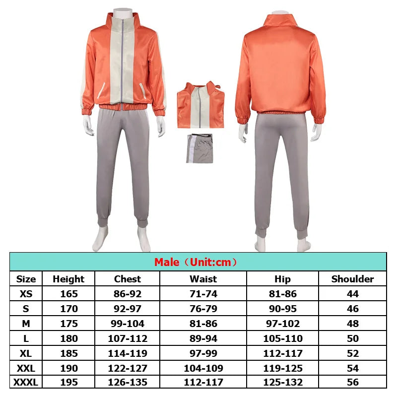 Jiji Cosplay Costume – Dandadan Anime Outfit for Men (Coat & Pants) Halloween Party Suit