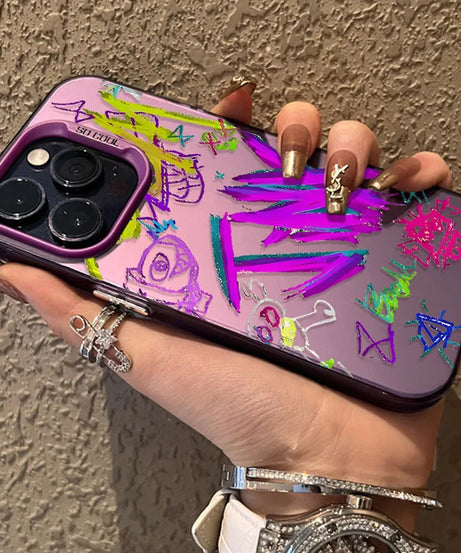 Anime Arcanes Graffiti J-Jinxs For iPhone 16 15 14 13 12 11 Pro Max XS Max 7 8 Plus Phone Case Shockproof Silicone Matte Cover