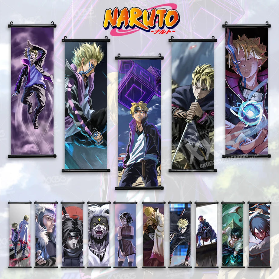 Anime Uzumaki Naruto Poster Boruto Kawaki Itachi Wall Art