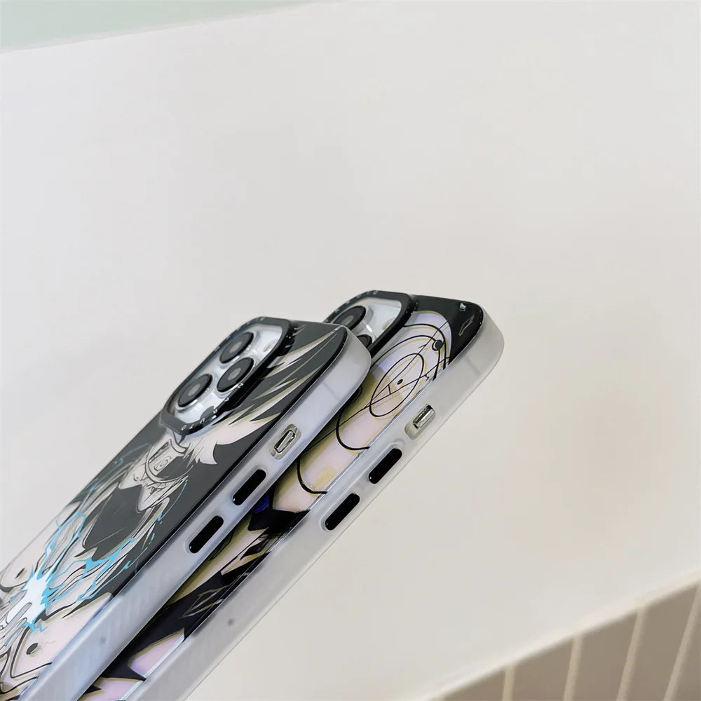 Metal Button Naruto Anime Case For Iphone 14 13 12 Pro Max 13pro 14 Pro Phone Case