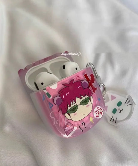 Anime Saiki Kusuo Creative Peripheral Apple Wireless Bluetooth Airpods Pro Generation 1 Headset Case Generation 2 Generation 3