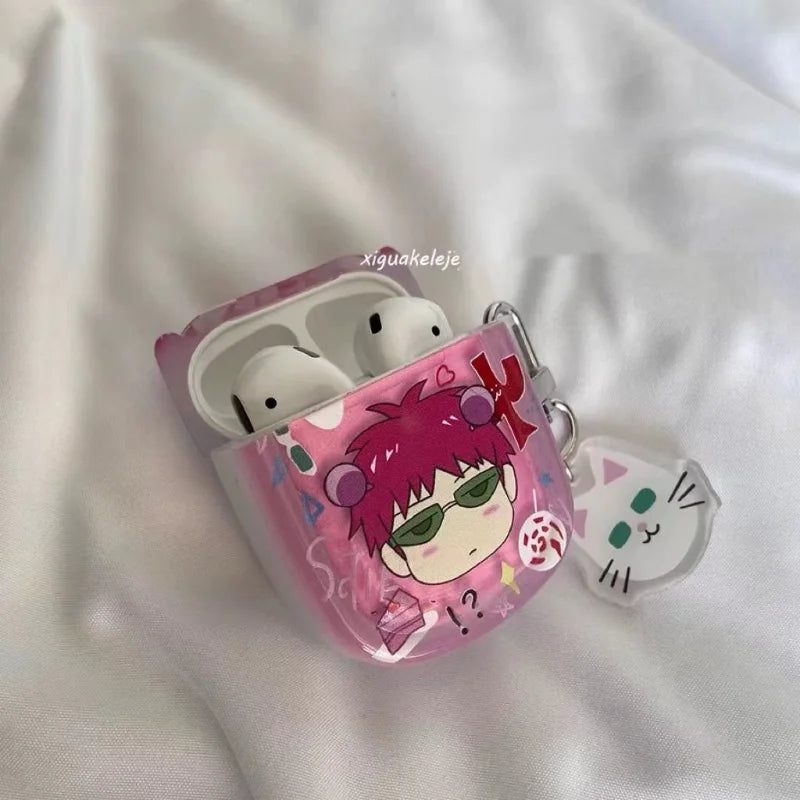 Anime Saiki Kusuo Creative Peripheral Apple Wireless Bluetooth Airpods Pro Generation 1 Headset Case Generation 2 Generation 3