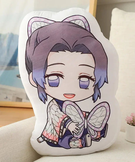 Hot Kawaii Demon Slayer Nezuko Cuddly Toy Anime Tanjirou Pillows Doll Cute Shinobu Sofa Cushions Doll Pendants 12CM