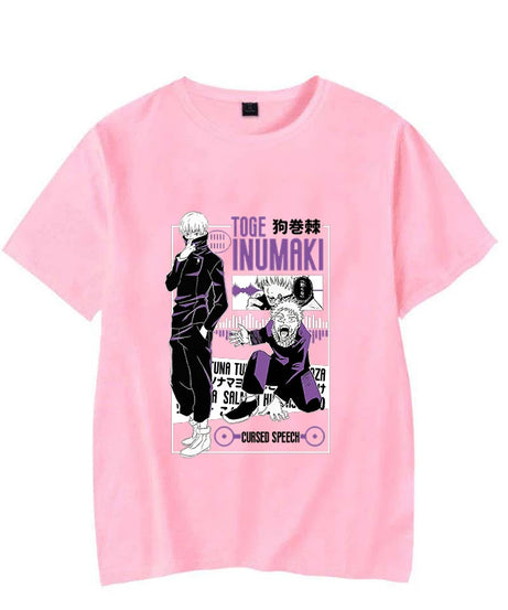 Hot Anime Inumaki Toge Graphic Short Sleeve T-Shirts For Women Men Shirts Loose T-Shirt Casual Summer T-Shirts Plus Size Tops