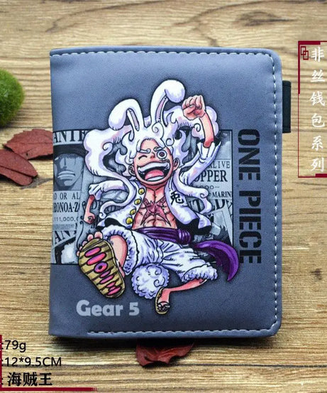 Anime One Piece Figure Wallet Luffy Purse Zoro Ace Bounty Order Skeleton Pattern Pu Kawaii Wallet Card Holder Purse