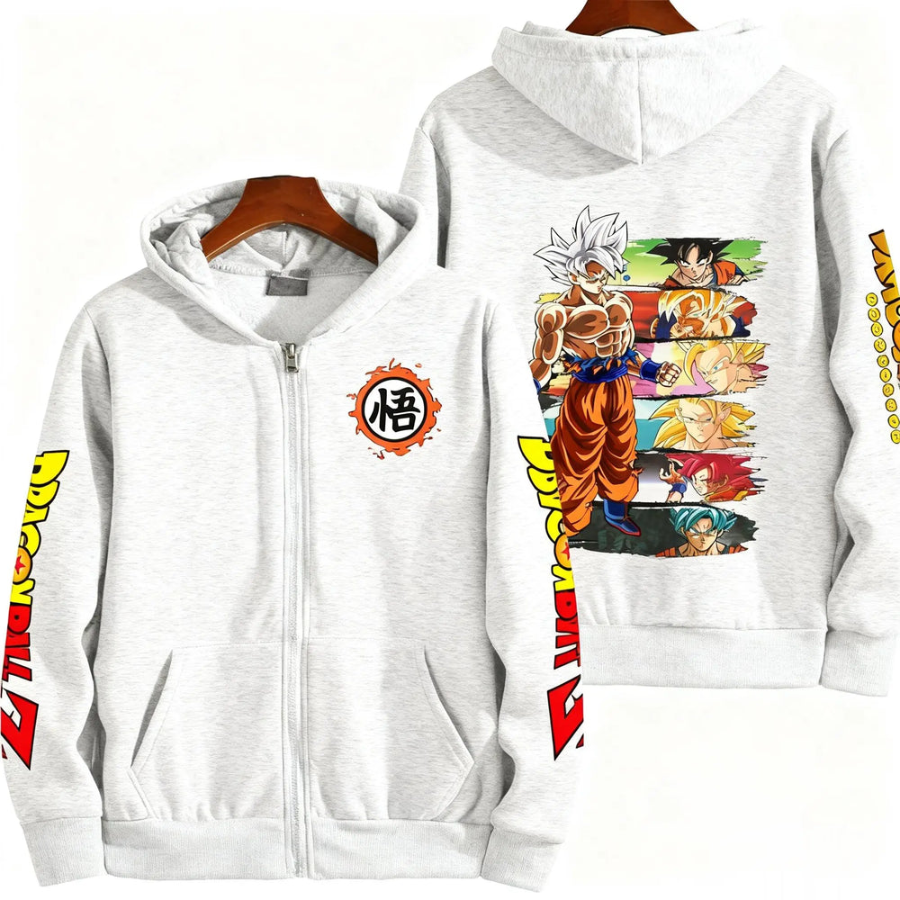 Dragon Ball Goku Zip-Up Hoodie — Oversized Streetwear 6
