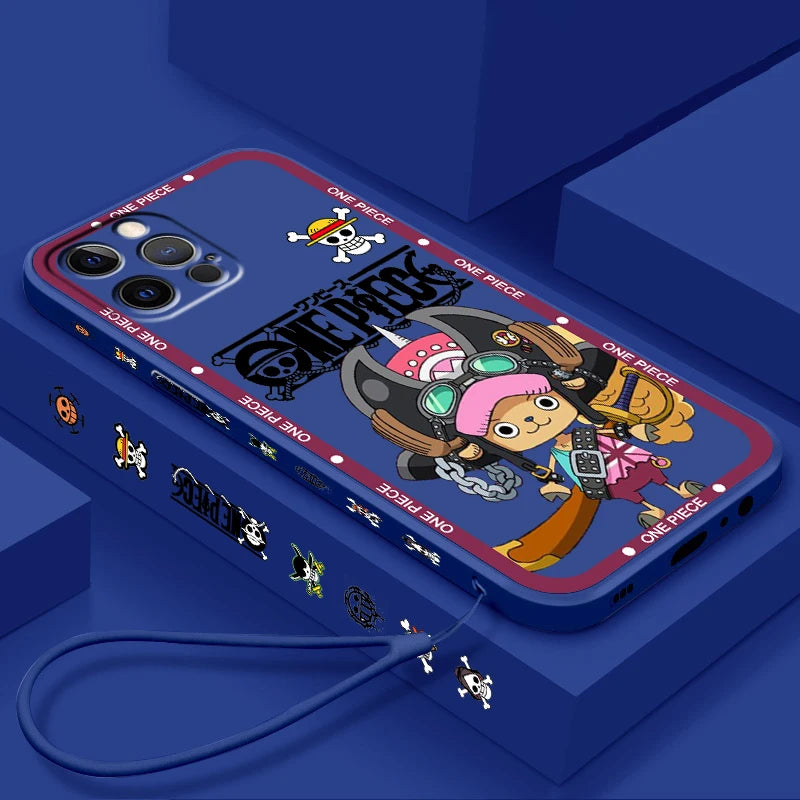 One Piece Chopper Liquid Rope Case for iPhone 15/14/13/12/11/XS/XR