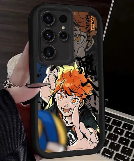 Anime Haikyuu Shoyo Hinata Case For Samsung Galaxy S24 S25 S23 Ultra S22 S21 Plus FE A36 A56 A26 A16 A06 A15 A25 A35 A55 5G Etui