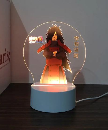 New Animation Naruto anime peripheral light-up stand night light Naruto Sasuke Uchiha Itachi Gaara Kakashi Tsunade holiday gift
