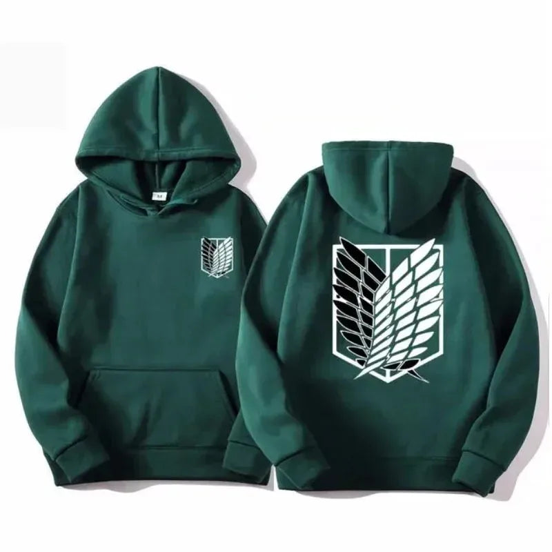 Attack on Titan Anime Hoodie – Premium Scout Regiment Streetwear Pullover for Men & Women