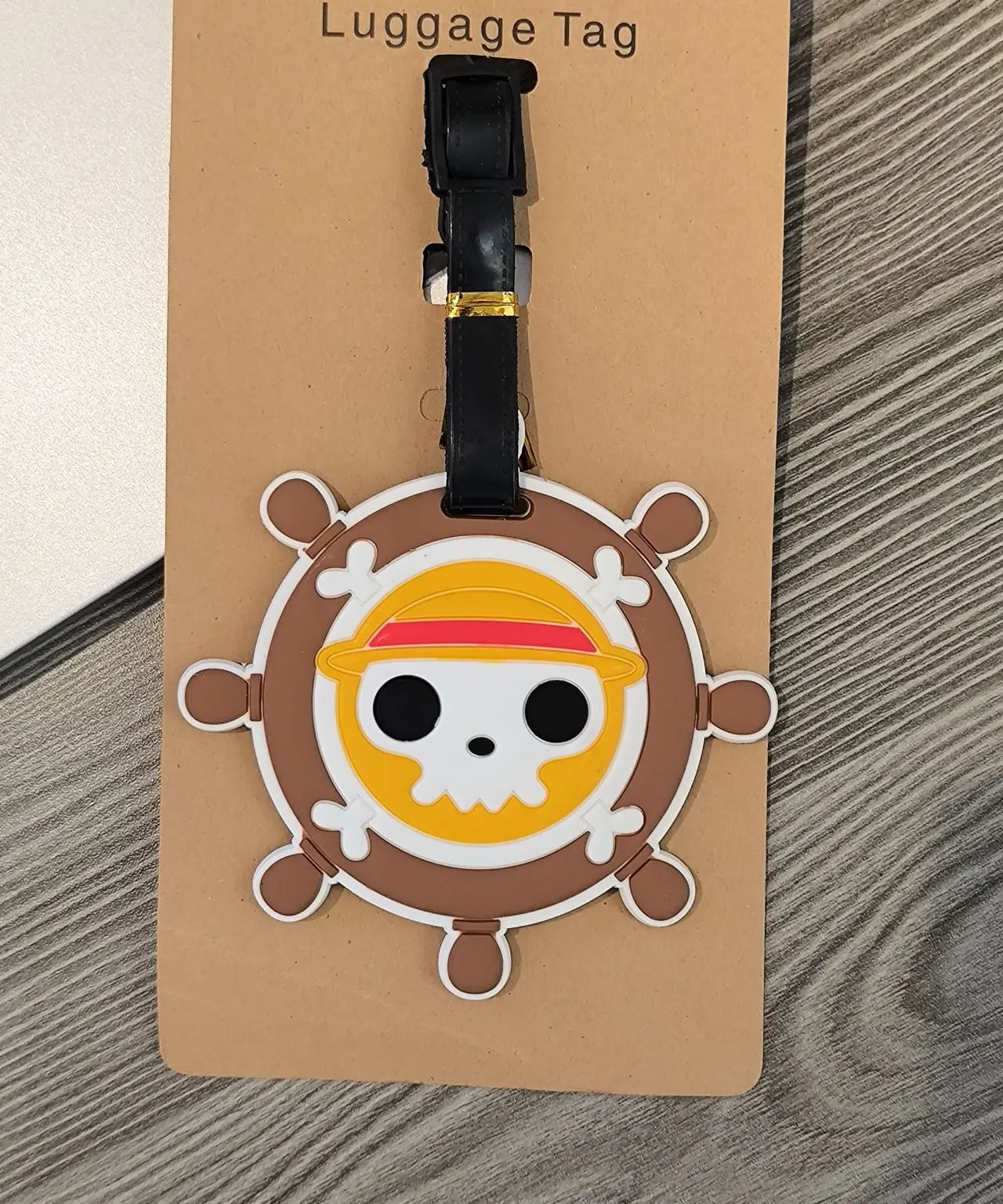 Anime One Piece Boarding Check in Hang Tag Accessories Joba Lu Fei Suolong Luggage Tag Cute Creativity