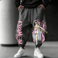 Digimon Joggers — Printed Cotton Sweatpants (Streetwear)