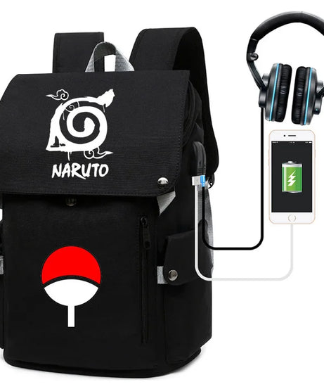 Naruto Anime Laptop Backpack – Large Capacity Travel & School Bag
