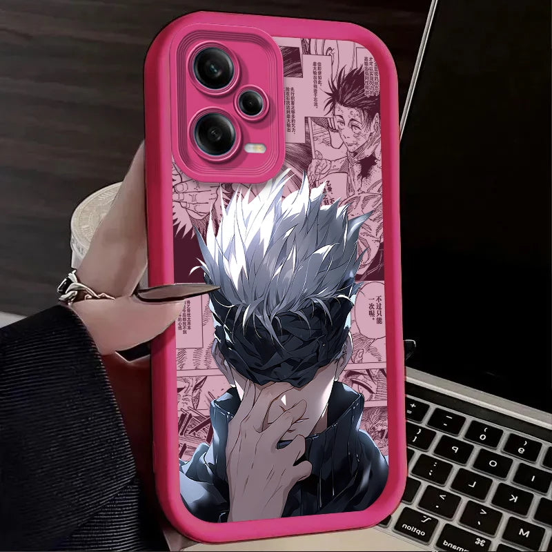 Jujutsu Kaisen Satoru Gojo Case For Xiaomi Redmi Note 13 14 12 11 Pro Plus 5G 12S 11S 10S 10 9 Redmi 14C 13C 12C 12 4G A3 A3X