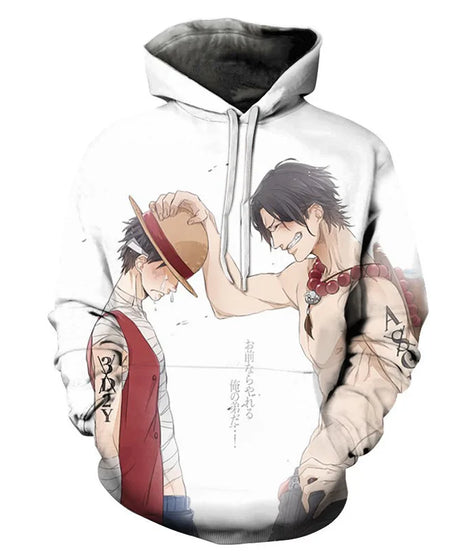 Anime One Piece Luffy Trafalgar D. Water Law Hoodie Cosplay Costume Long Sleeve Sweatshirt Sweater Zip Up Coat Jackets