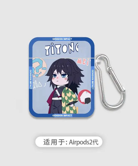 Demon Slayer Earphone Protective Case Anime Style New AirPods 3rd Gen Apple AirPods 2 Bluetooth Earphone Case Birthday Gift