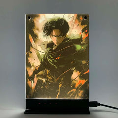 Attack on Titan Levi LED Backlit Poster — Night Light Sign