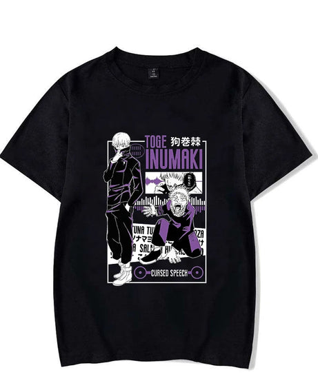 Hot Anime Inumaki Toge Graphic Short Sleeve T-Shirts For Women Men Shirts Loose T-Shirt Casual Summer T-Shirts Plus Size Tops