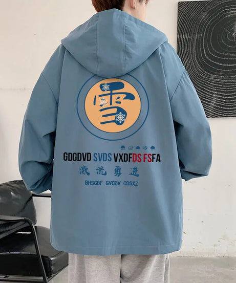 One Piece Monkey D. Luffy Anime Hooded Jacket Spring and Autumn New Men's Short Style Hooded Top Loose Large Coat