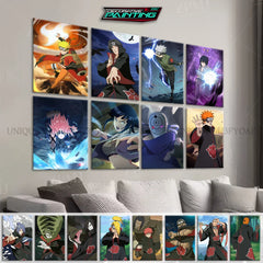 Uzumaki Naruto & Uchiha Itachi Canvas Painting Wall Art – HD Print Poster Home Decor
