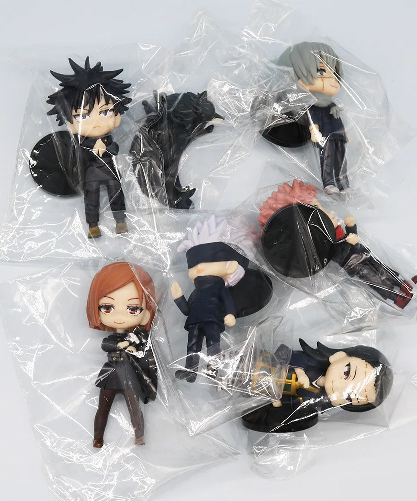 7pcs Jujutsu Kaisen Okkotsu Yuta Geto Suguru Gojo Satoru Megumi Nobara Itadori Yuji Anime Action Figure Toys Doll