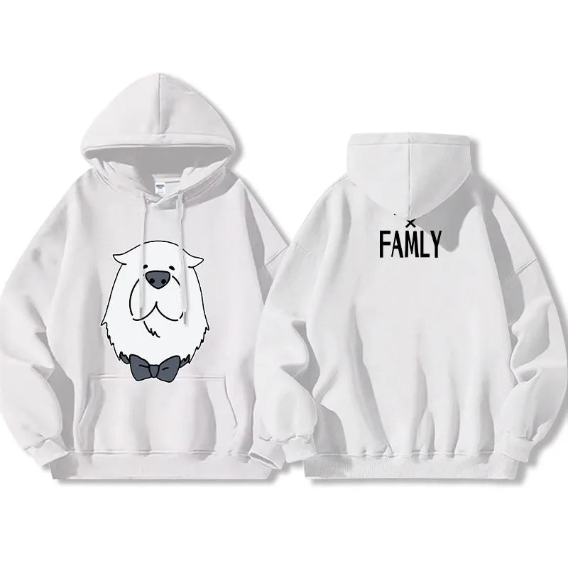 Spy x Family Anya & Bond Graphic Fleece Hoodie Harajuku Streetwear