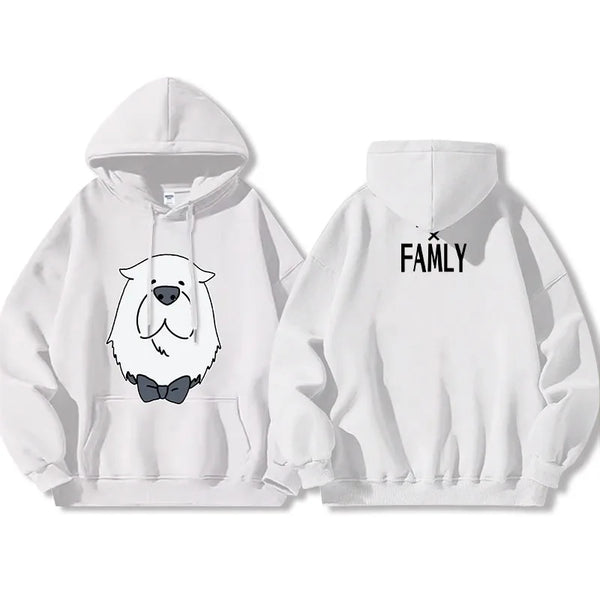 Spy x Family Anya & Bond Graphic Fleece Hoodie Harajuku Streetwear