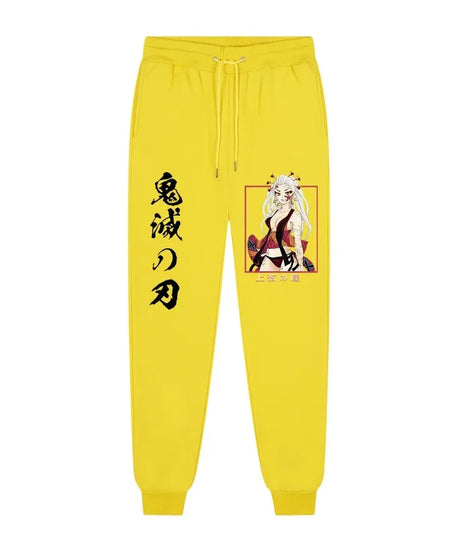 Anime Demon Slayer printed trousers men's comfortable fleece pants jogging men's trousers casual versatile sweatpants S-3XL