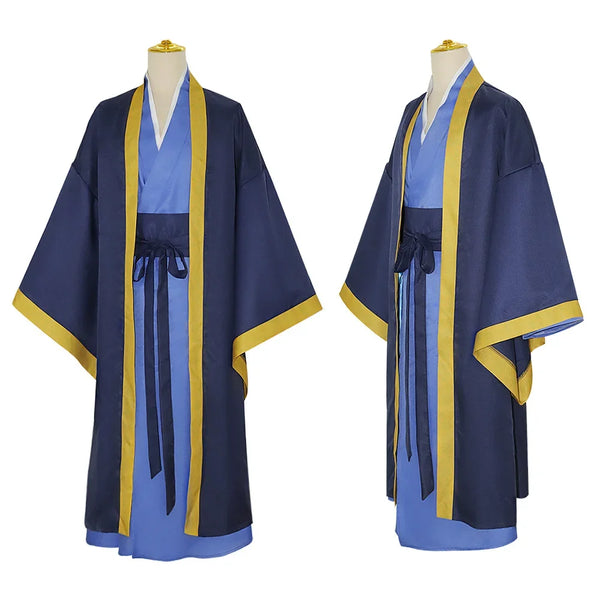 The Apothecary Diaries Jinshi Cosplay Costume — Blue Robe Set & Wig