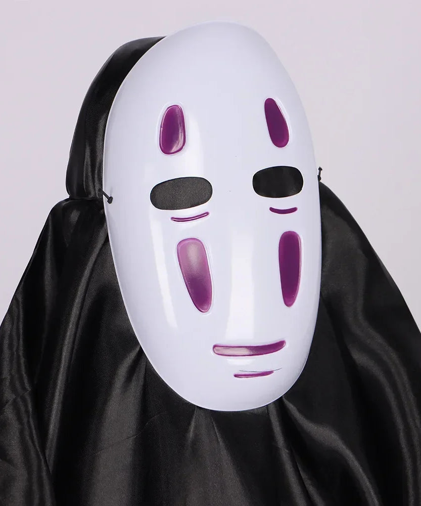 No Face Man Cosplay Costume Unisex Halloween Anime Carnival Party Adult Clothing Including Ghost Mask Gloves Comic Con