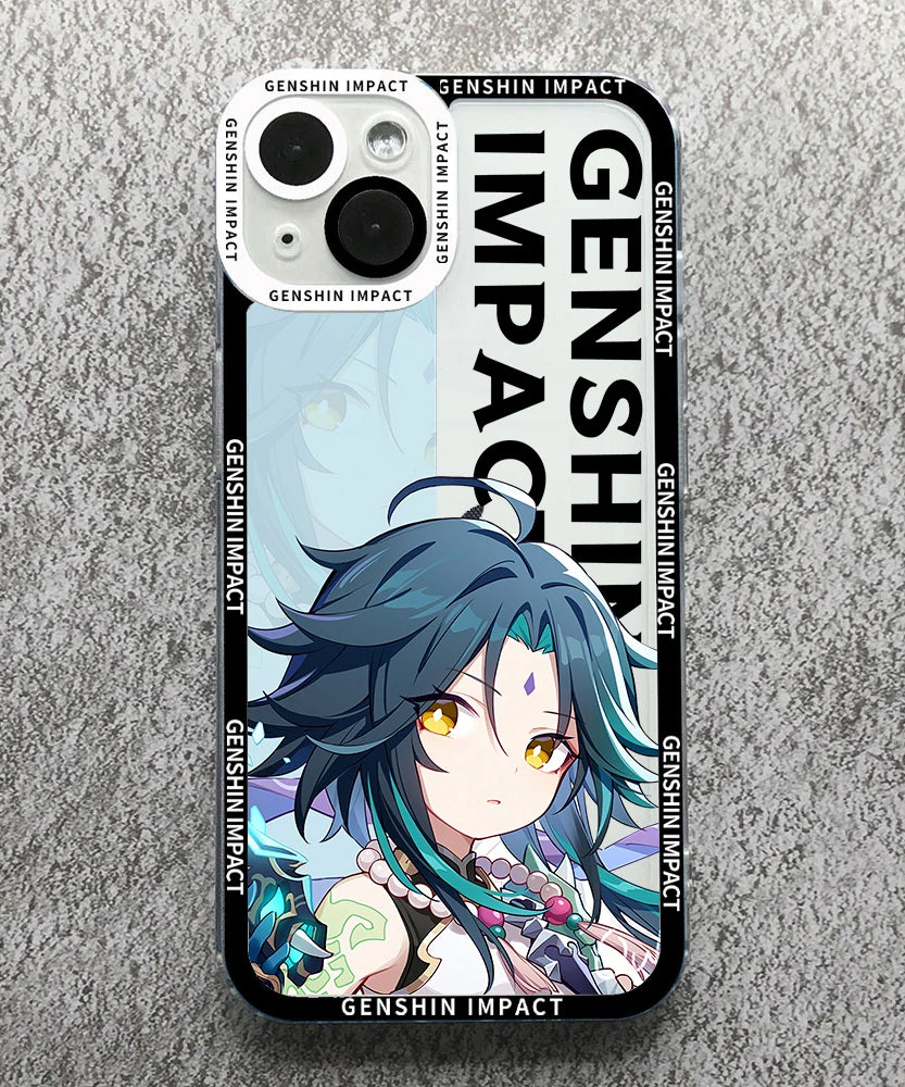 Anime Genshin Impact Anime Phone Case For Samsung S 20 21 22 23 PLUS S 23 24 ULTRA S21 FE Clear Soft Silicone TPU Cover
