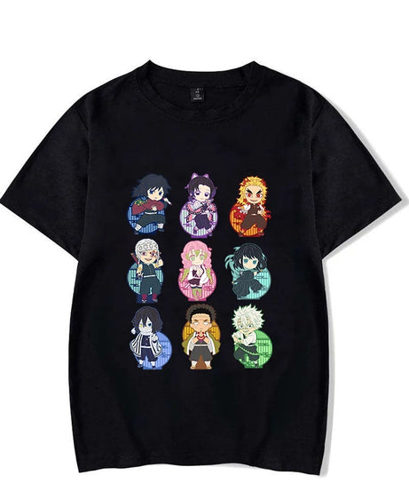 New Fashion Demon Slayer T Shirt Funny Anime Print T Shirt Anime Graphic Tee Shirt Unisex Casual Plus Size Tops