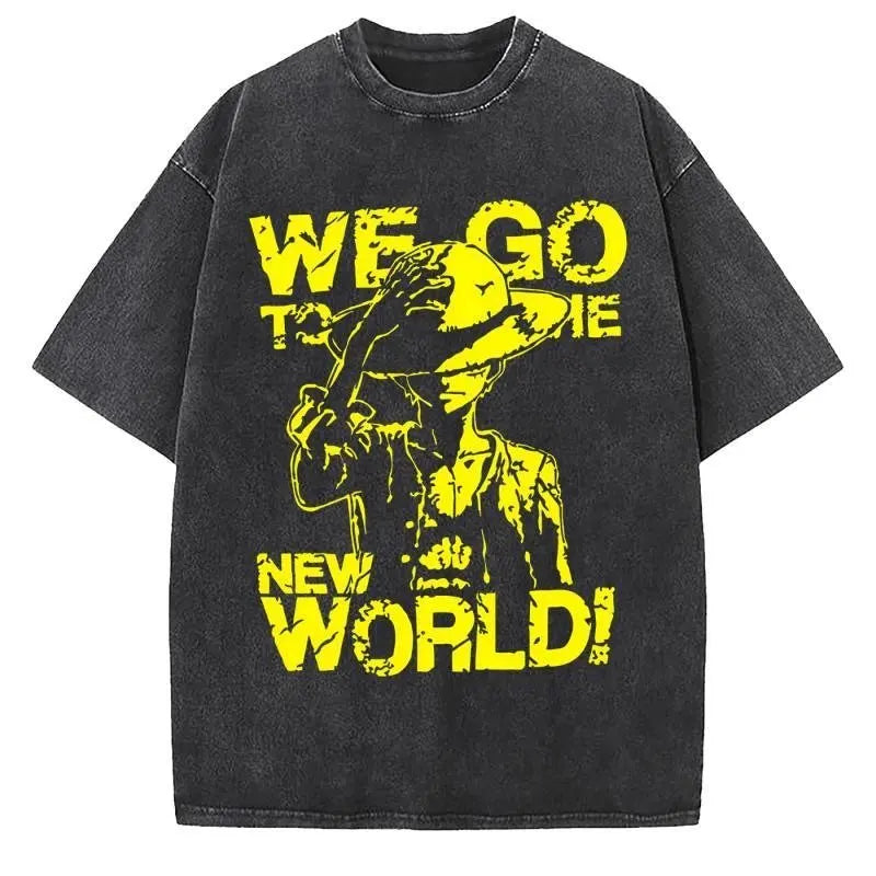 One Piece Vintage-Washed T-Shirt — Unisex Graphic Tee 6